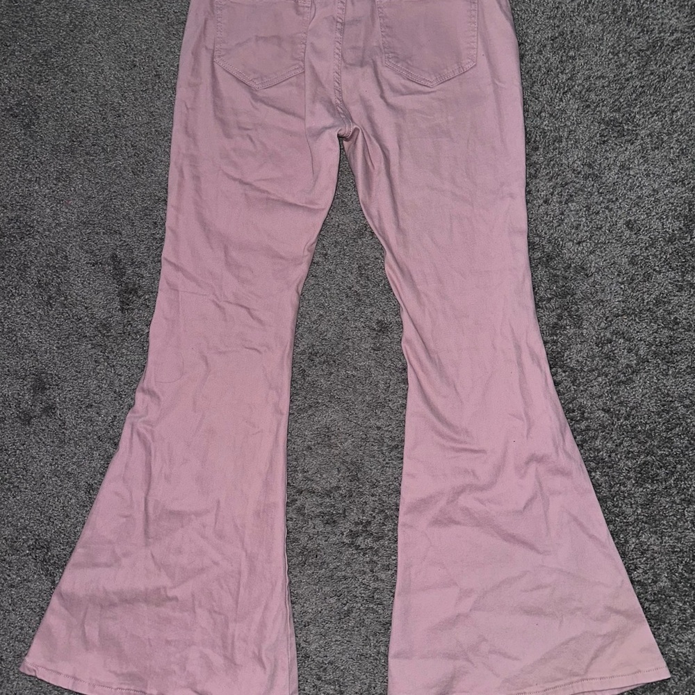 Pink Flared Pants - Picture 4 of 6